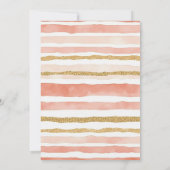 Lovely Wildflowers Christian Cross Baptism 招待状 (裏面)