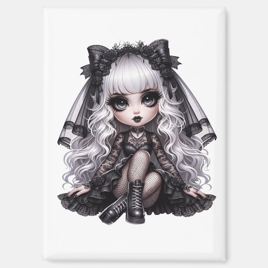 Lovely With a Dark Side Gothic Cute Magnet マグネット (正面)