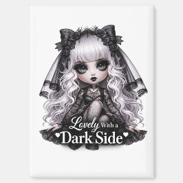 Lovely With a Dark Side Gothic Cute Magnet マグネット