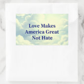 LoveMakesAmericaGreat 長方形シール (バッグ)