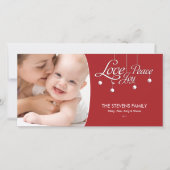 LovePeaceJoyのぶら下がったオーナメントプレミアムフォトカード シーズンカード (正面)