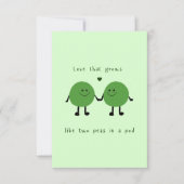 Lover Card Peas - cute two peas in a pod (正面)