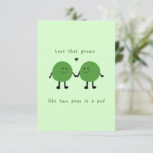 Lover Card Peas - cute two peas in a pod (スタンド正面)