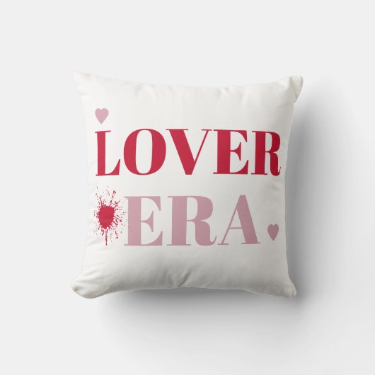 Lover Era バレンタインデー | ピンクと赤いハート クッション (正面)