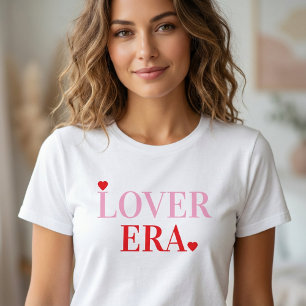 Lover Era バレンタインデー ピンクと赤のハート トライブレンドTシャツ