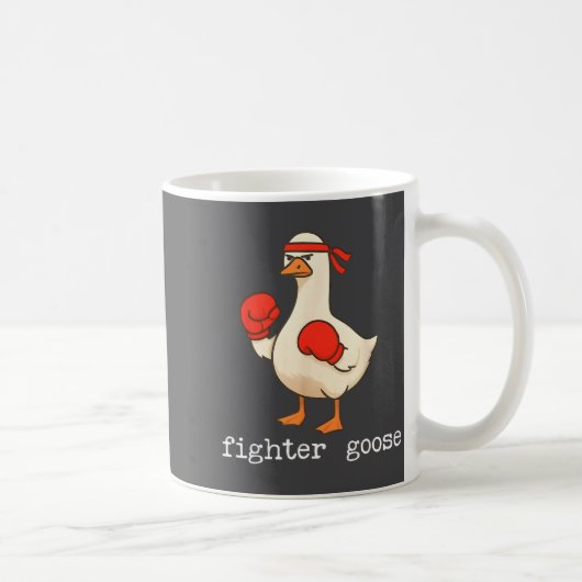 Lover Goose And Fighter Goose, Funny Couple Goose  コーヒーマグカップ (右)