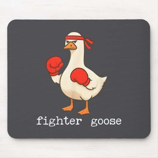 Lover Goose And Fighter Goose, Funny Couple Goose  マウスパッド (正面)