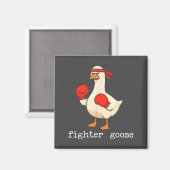 Lover Goose And Fighter Goose, Funny Couple Goose  マグネット (正面/裏面)