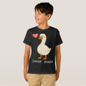 Lover Goose And Fighter Goose, Funny Couple Goose  Tシャツ (正面フル)