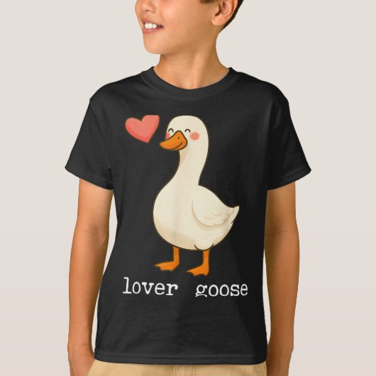 Lover Goose And Fighter Goose, Funny Couple Goose  Tシャツ (正面)