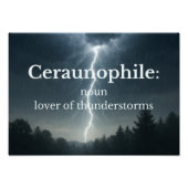 Lover of Thunder Storms フォトプリント (正面)