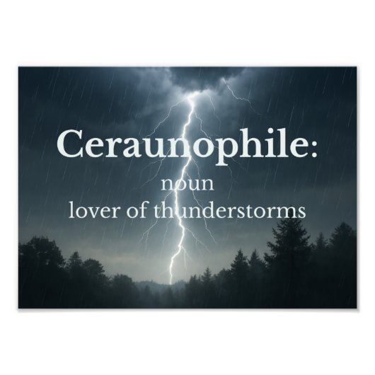 Lover of Thunder Storms フォトプリント (正面)