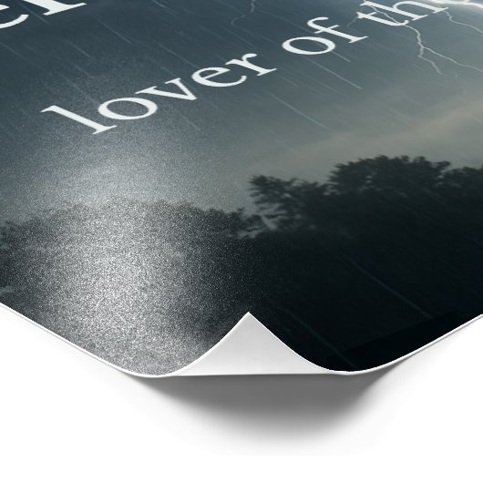 Lover of Thunder Storms フォトプリント (角)