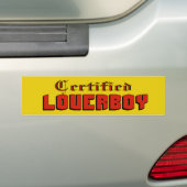 Loverboyの証明されたバンパーステッカー バンパーステッカー (車上)