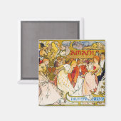 Lovers, Alphonse Mucha マグネット (正面/裏面)