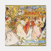 Lovers, Alphonse Mucha マグネット (正面)