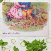 Lovers Cat (Strong Emotion), Louis Wain キッチンタオル (折り畳み)