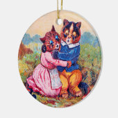 Lovers Cat (Strong Emotion), Louis Wain セラミックオーナメント (左)