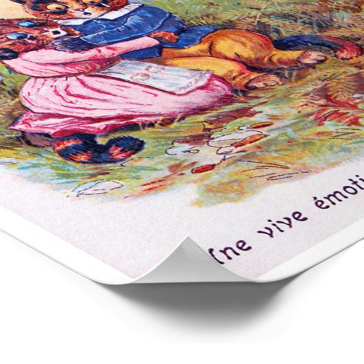 Lovers Cat (Strong Emotion), Louis Wain ポスター (角)