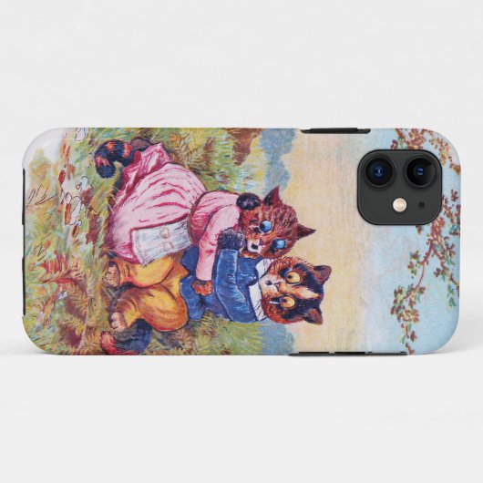Lovers Cat (Strong Emotion), Louis Wain Case-Mate iPhoneケース (裏面(横))