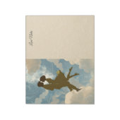 Lovers Couple in the Blue Sky Collage ノートパッド (回転)