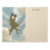 Lovers Couple in the Blue Sky Collage ノートパッド (正面)