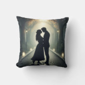 Lovers Cushion Silhouettes at dark クッション (正面)