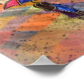 Lovers inイタリアの水彩画ポスタープリント ポスター (角)