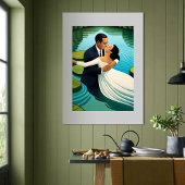 Lovers in the lake フォトプリント