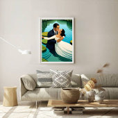 Lovers in the lake フォトプリント