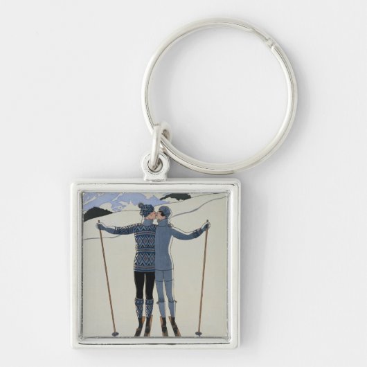 <Lovers in the Snow> ゲオルゲスBarbier著 キーホルダー (正面)