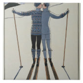 <Lovers in the Snow> ゲオルゲスBarbier著 タイル (正面)