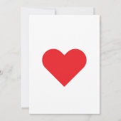 Lovers' message on Valentine's Day 招待状 (裏面)