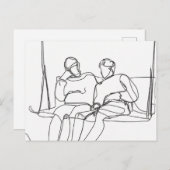 Lovers on a Swing ポストカード (正面/裏面)