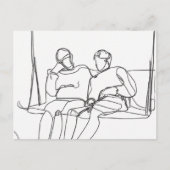 Lovers on a Swing ポストカード (正面)