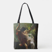 Lovers on a Swing.春バイピエールオーガストコット トートバッグ (裏面)