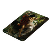 Lovers on a Swing.春バイピエールオーガストコット マグネット (左側)