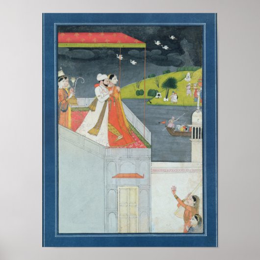 Lovers on a Terrace, c.1780-1800 ポスター (正面)
