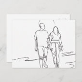 Lovers on the Beach ポストカード (正面/裏面)