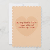 Lover's Party - Valentine’s Day party Invitation 招待状 (裏面)