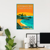 Lovers Point Beach Pacific Grove California Poster ポスター (ホームオフィス)