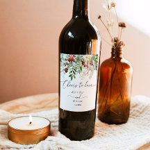 Love'sエレガントへの常緑の冬の結婚応援