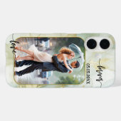 Love's 結婚 Script Photo Phoneケース Case-Mate iPhoneケース (裏面 (横))