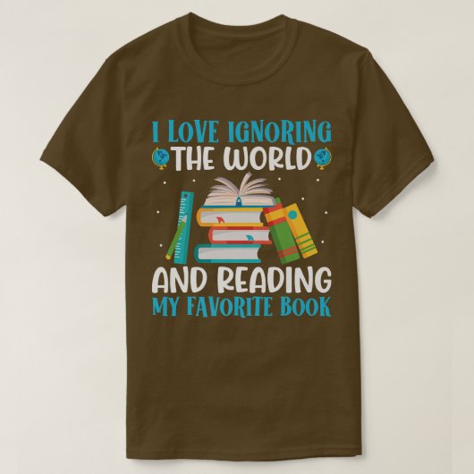 Love's 読 Book Reader おもしろい Books Love Tシャツ (デザイン正面)
