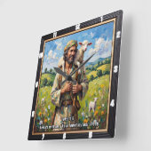 Love's Embrace: Parable Perfected スクエア壁時計 (傾斜)