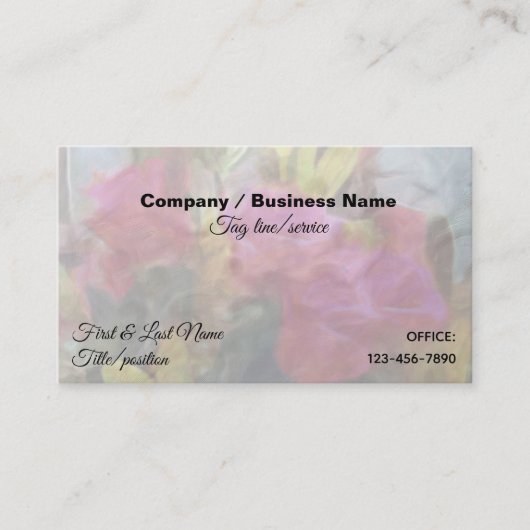 Love's Flowers PM0001 名刺 (正面)