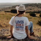 Loves Jesus and America 7月4日 Tシャツ