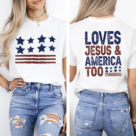 Loves Jesus and America 7月4日 Tシャツ