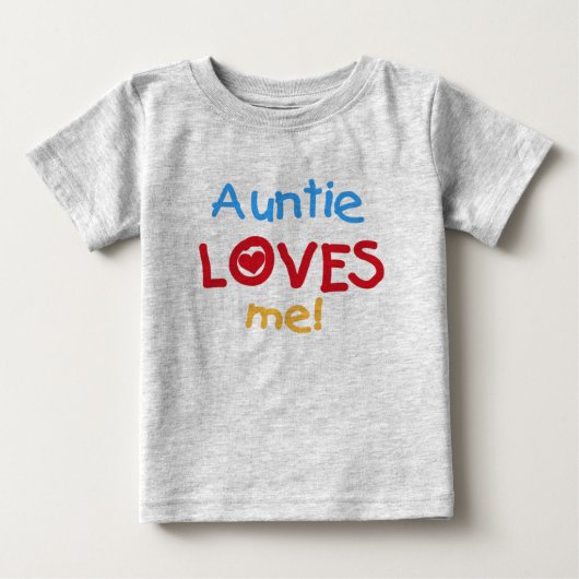 Loves Me伯母さん ベビーTシャツ (正面)