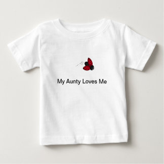 Loves Me Baby T-Shirt私の伯母さん ベビーTシャツ